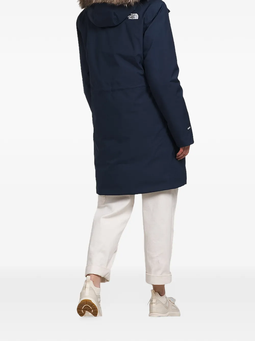 The North Face Arctic faux-fur trim parka Blauw