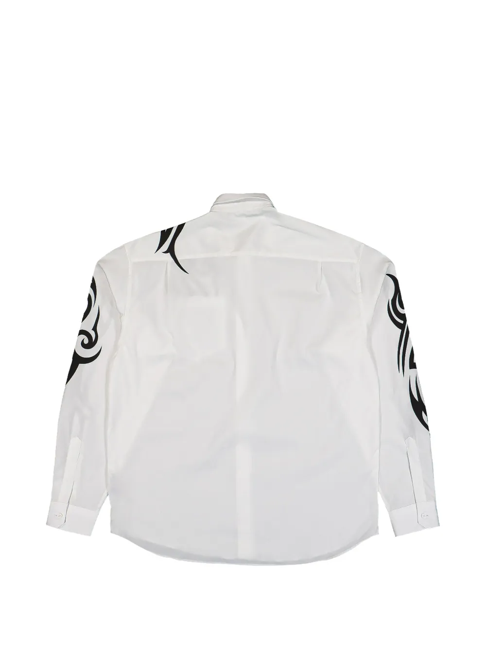 VETEMENTS graffiti-print long-sleeve shirt Wit