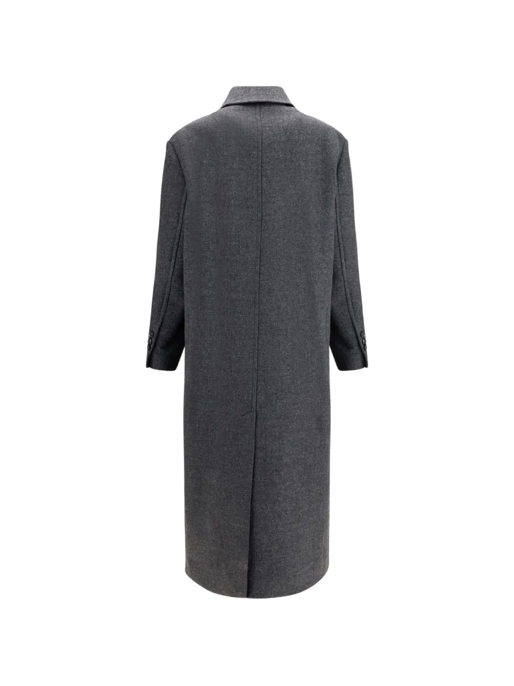 AMI Paris double-breasted wool coat Grijs
