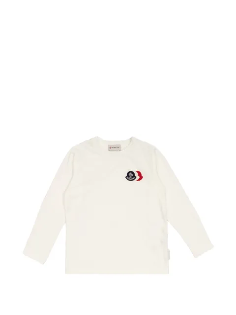 Moncler Enfant logo-patch long-sleeve T-shirt