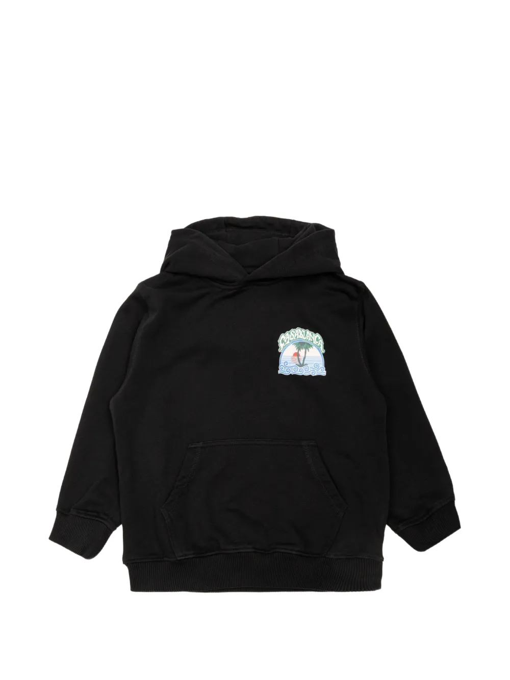 CASABLANCA KIDS graphic-print cotton hoodie - Nero