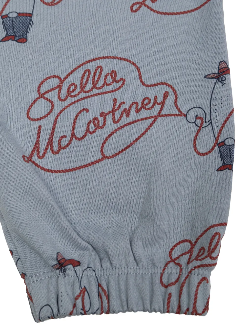 Stella McCartney Kids lasso-print track pants Blauw