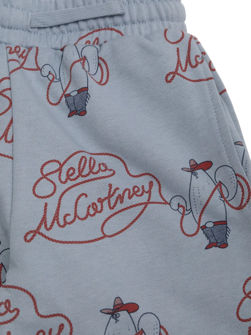 Stella McCartney Kids lasso-print track pants Blauw