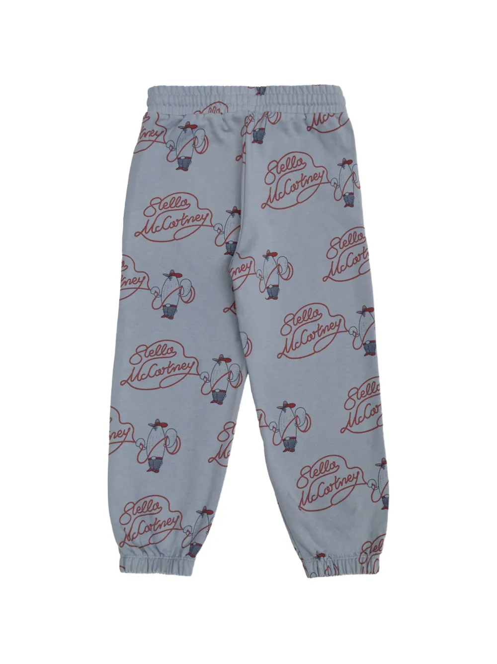 Stella McCartney Kids lasso-print track pants Blauw