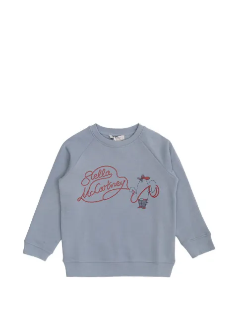 Stella McCartney Kids graphic-print raglan-sleeve sweatshirt