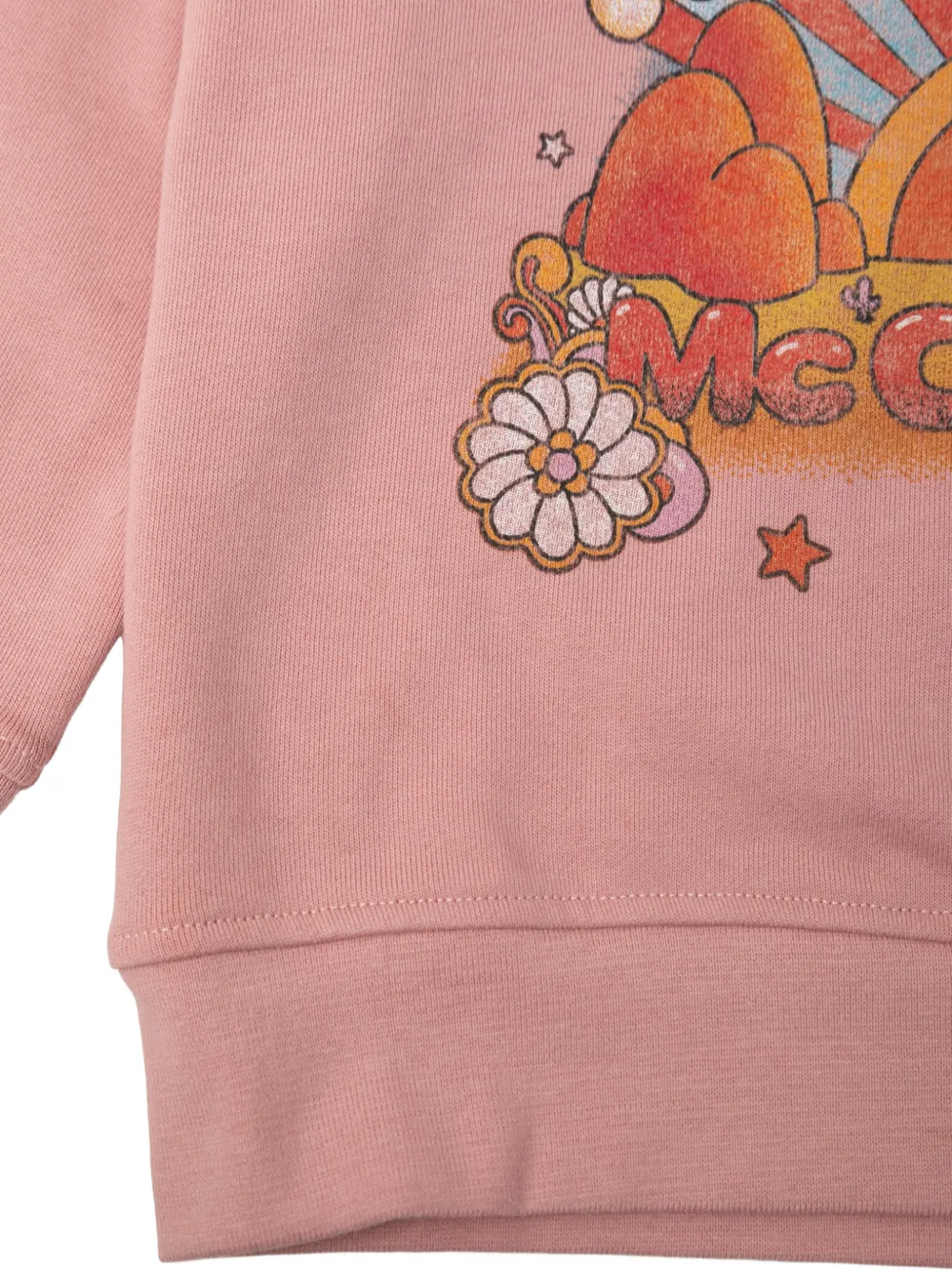 Stella McCartney Kids Sweater met grafische print Roze