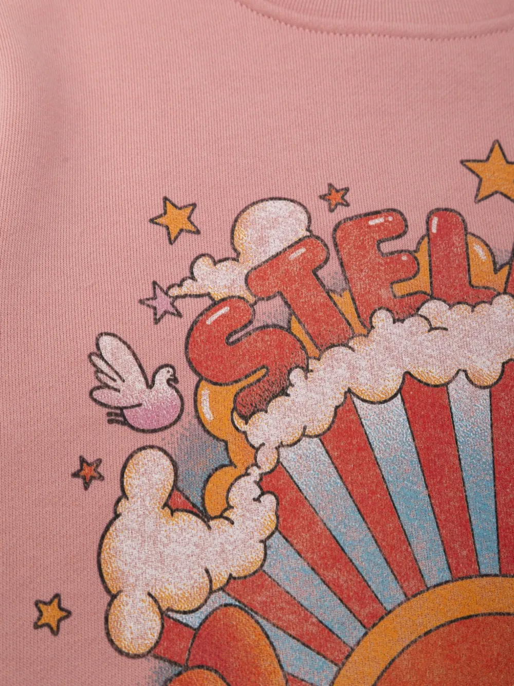 Stella McCartney Kids Sweater met grafische print Roze