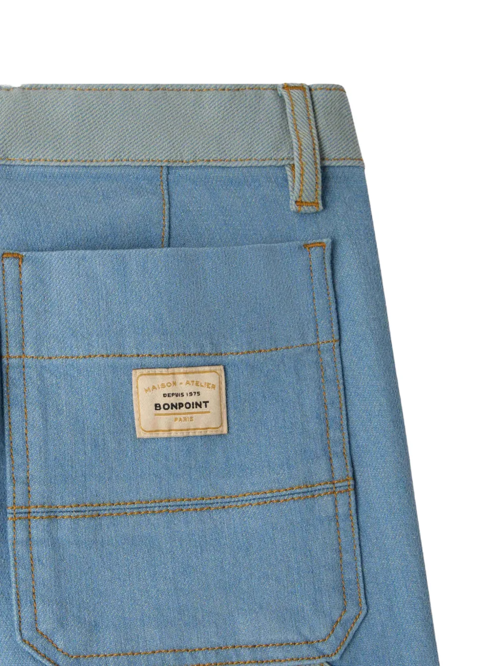 Bonpoint Gael panelled jeans Blauw