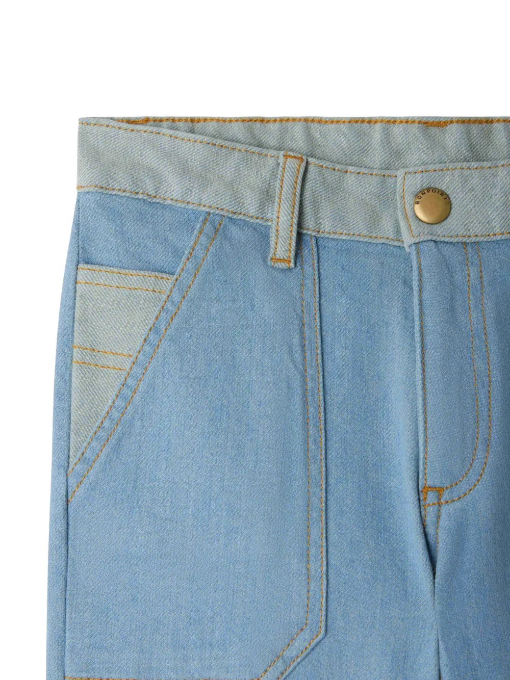 Bonpoint Gael panelled jeans Blauw