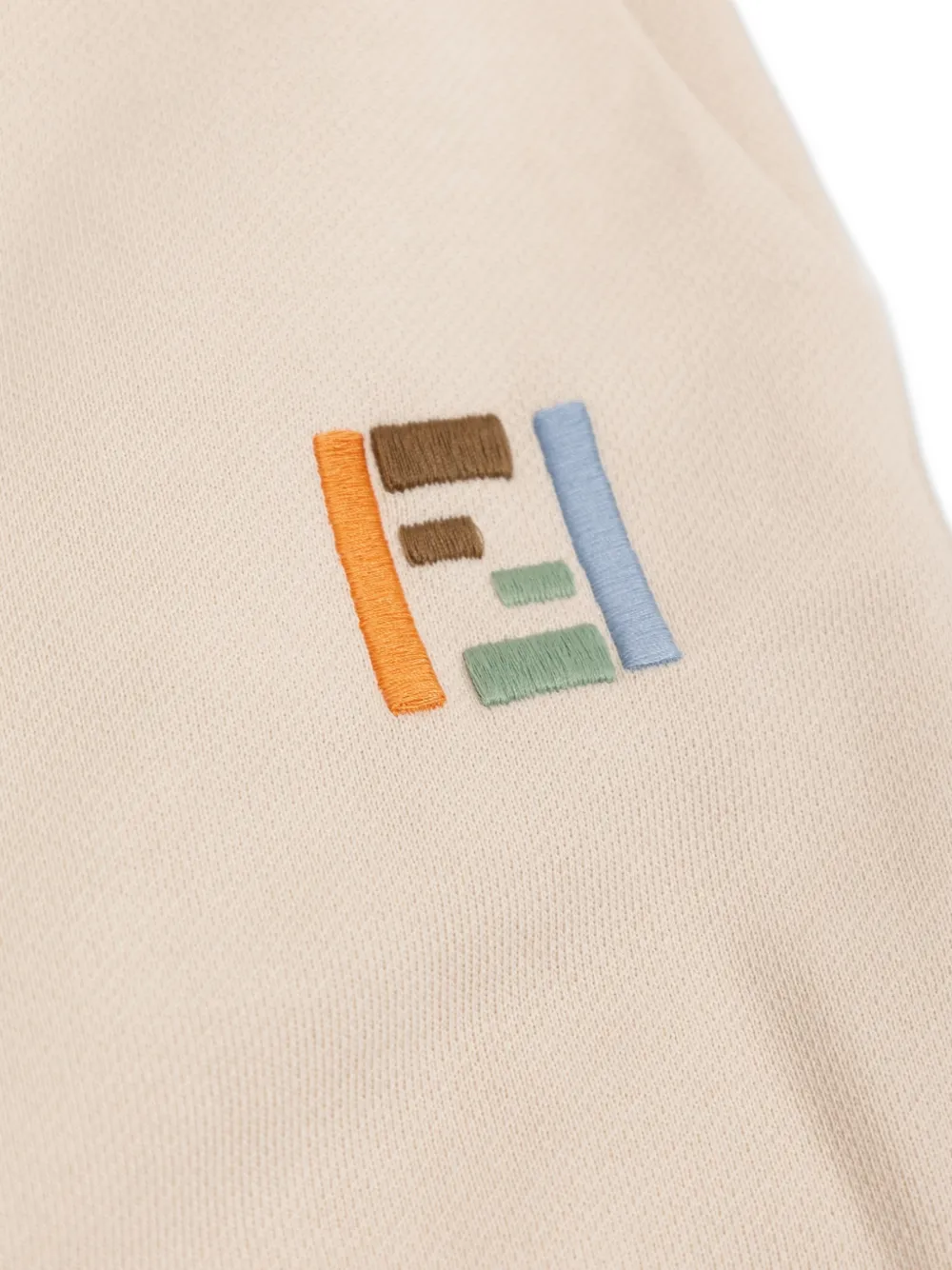 Fendi Kids logo-embroidered track pants Beige