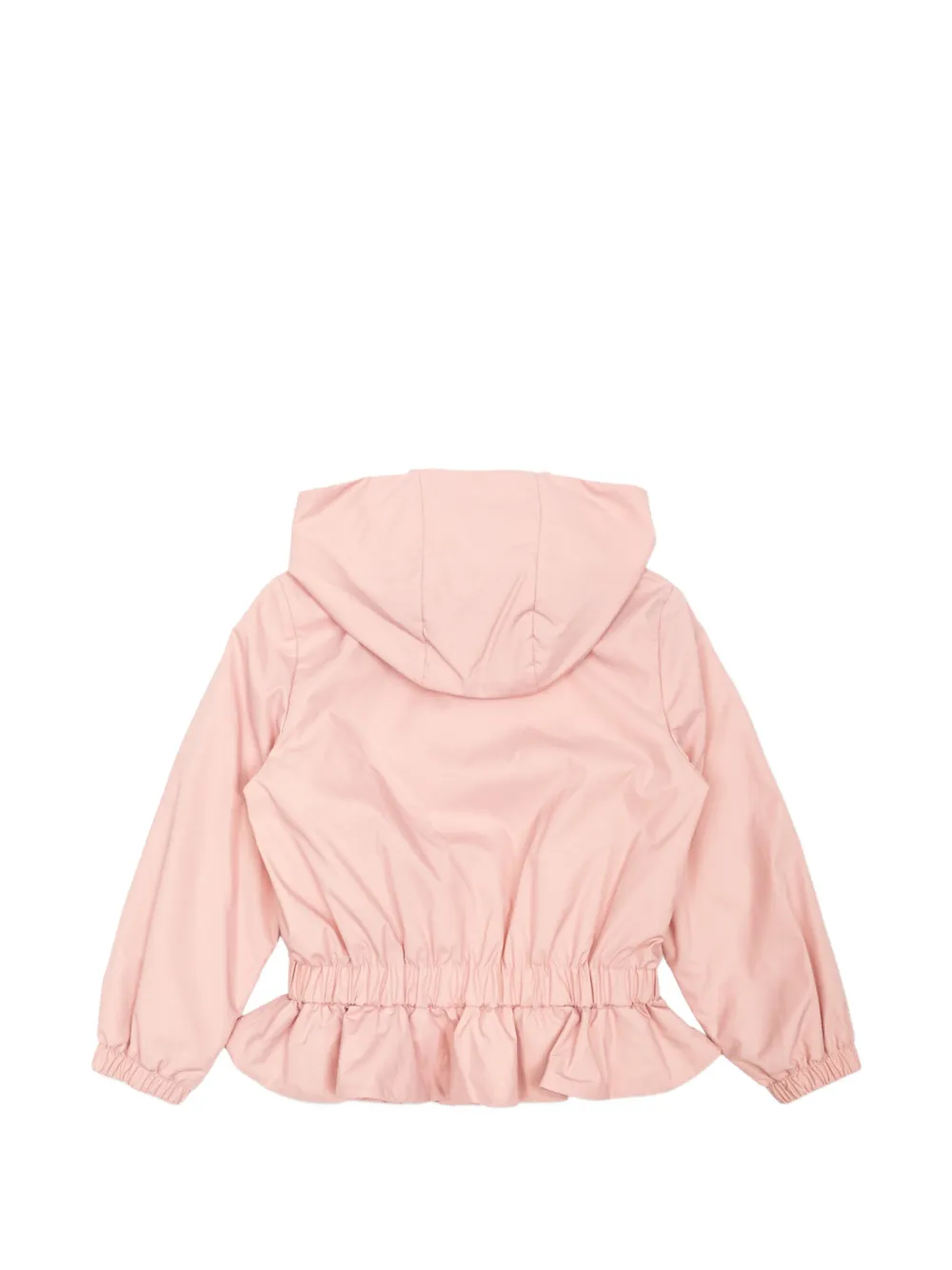 Fendi Kids ruffled hooded jacket Roze