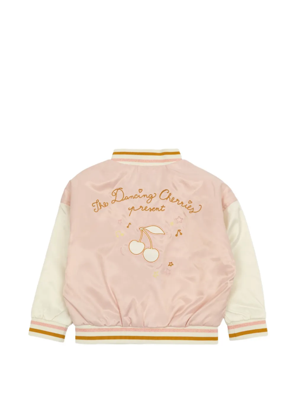 Bonpoint Malika embroidered bomber jacket Roze