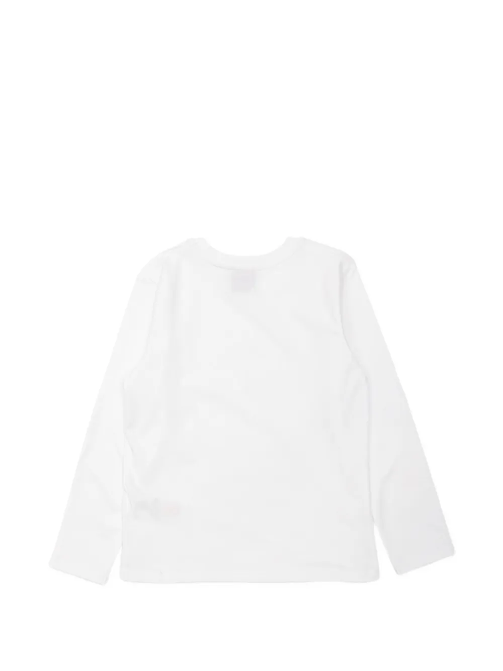 CASABLANCA KIDS logo-print long-sleeve T-shirt Wit
