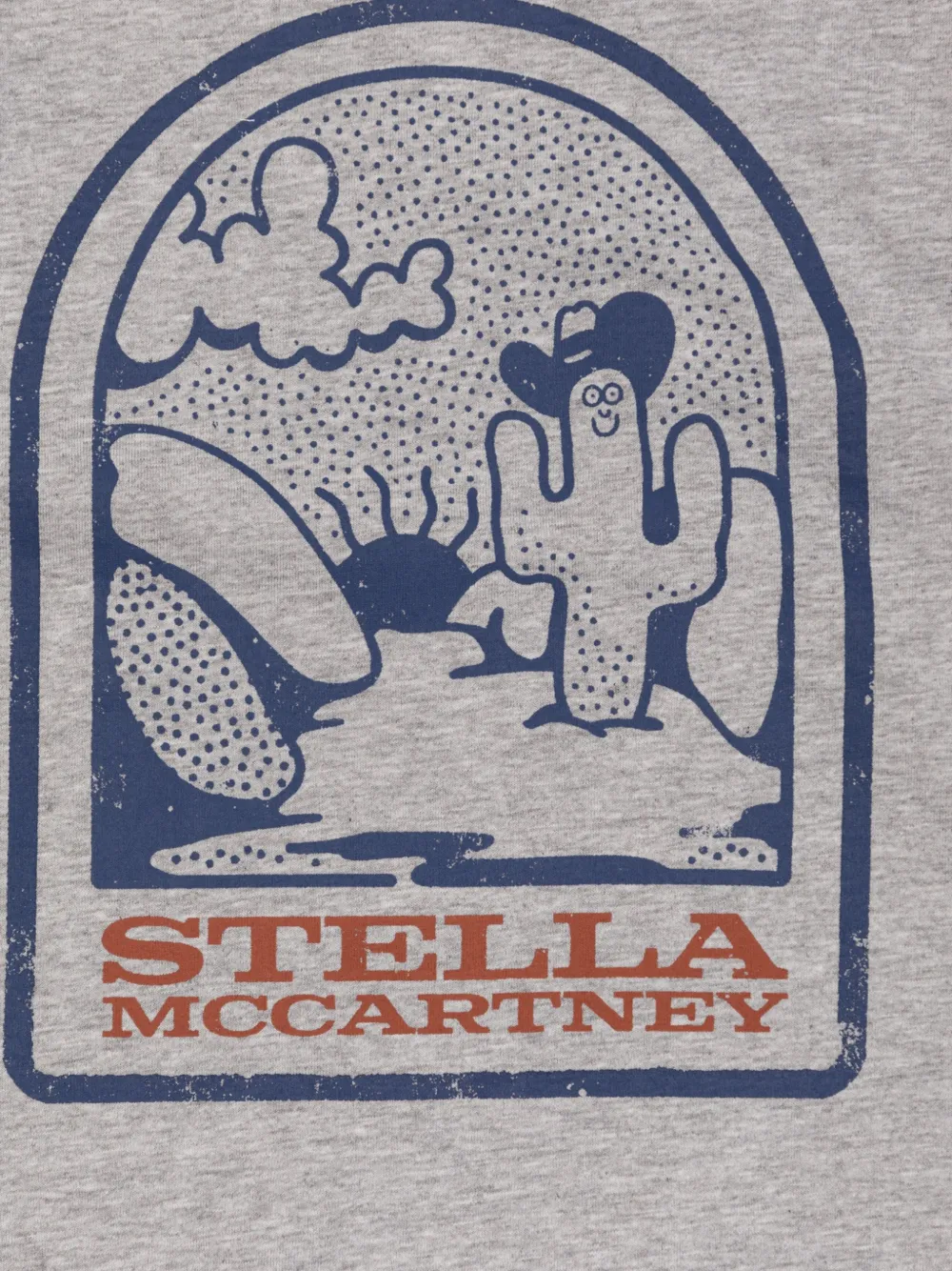 Stella McCartney Kids T-shirt met grafische print Grijs