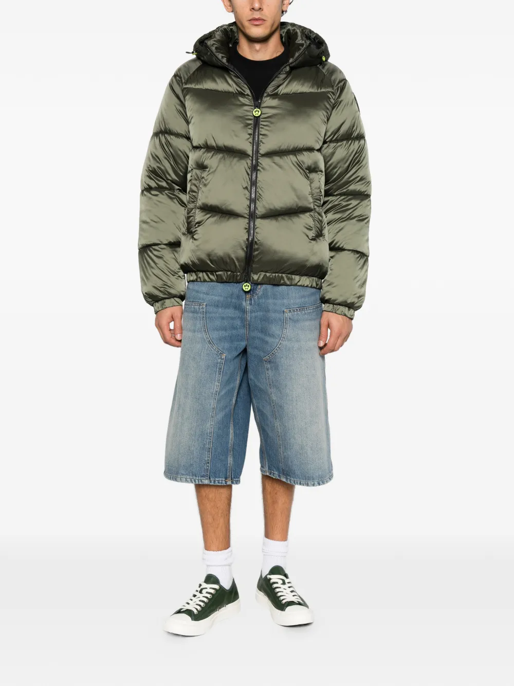 BARROW hooded puffer jacket Groen