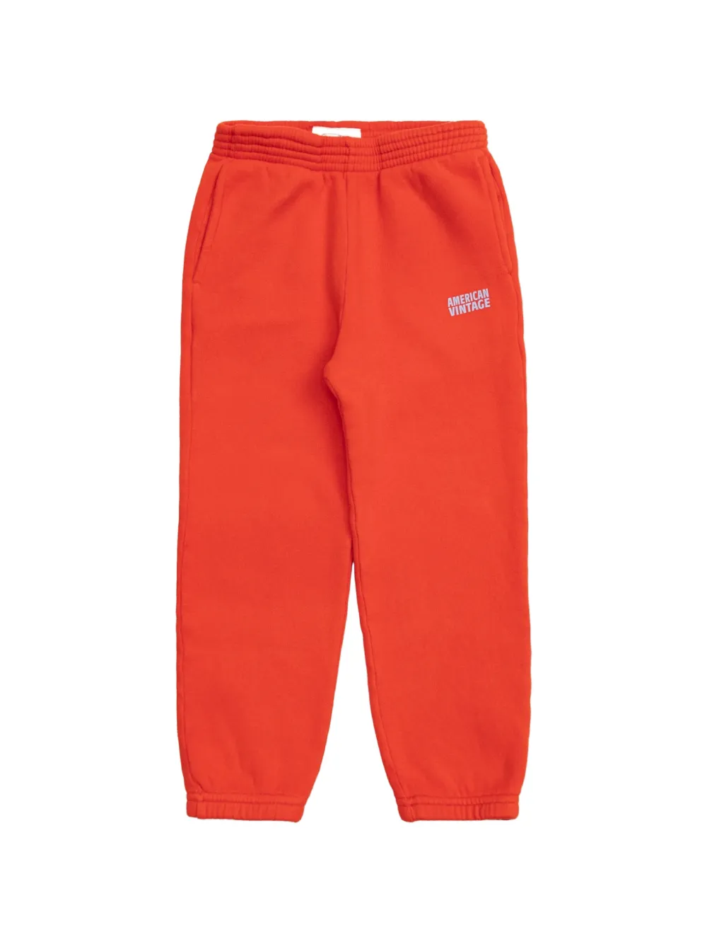 American Vintage Kids Izubird logo-print track pants Oranje