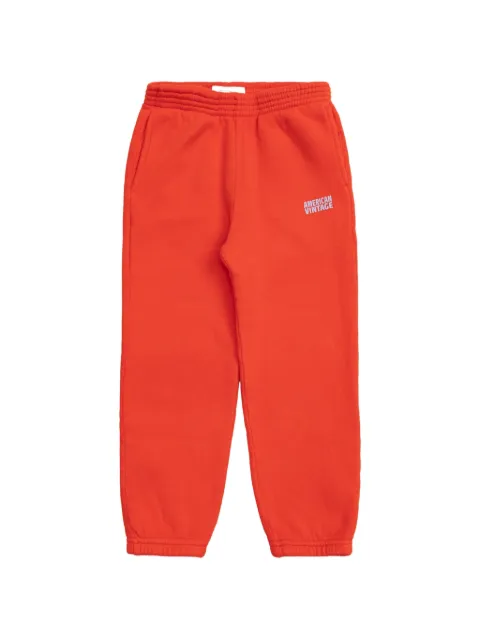 American Vintage Kids Izubird logo-print track pants