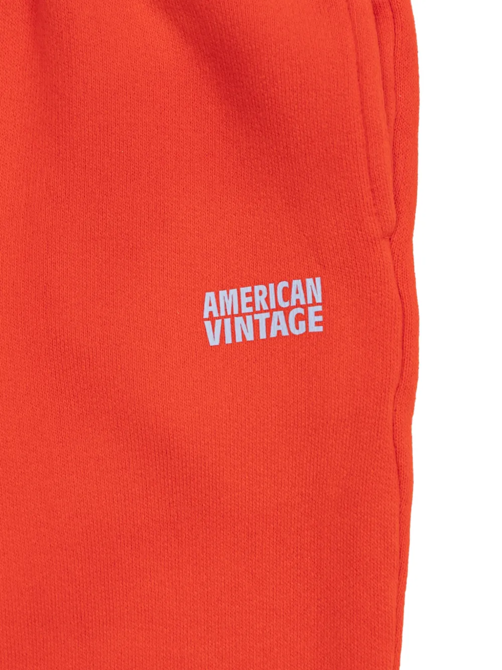 American Vintage Kids Izubird logo-print track pants Oranje