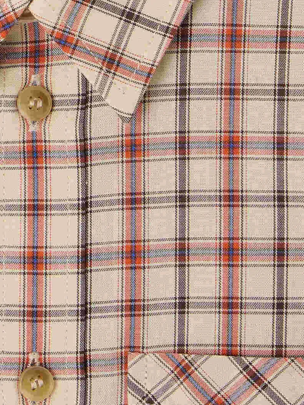 Bonpoint Marceau geruit shirt Beige