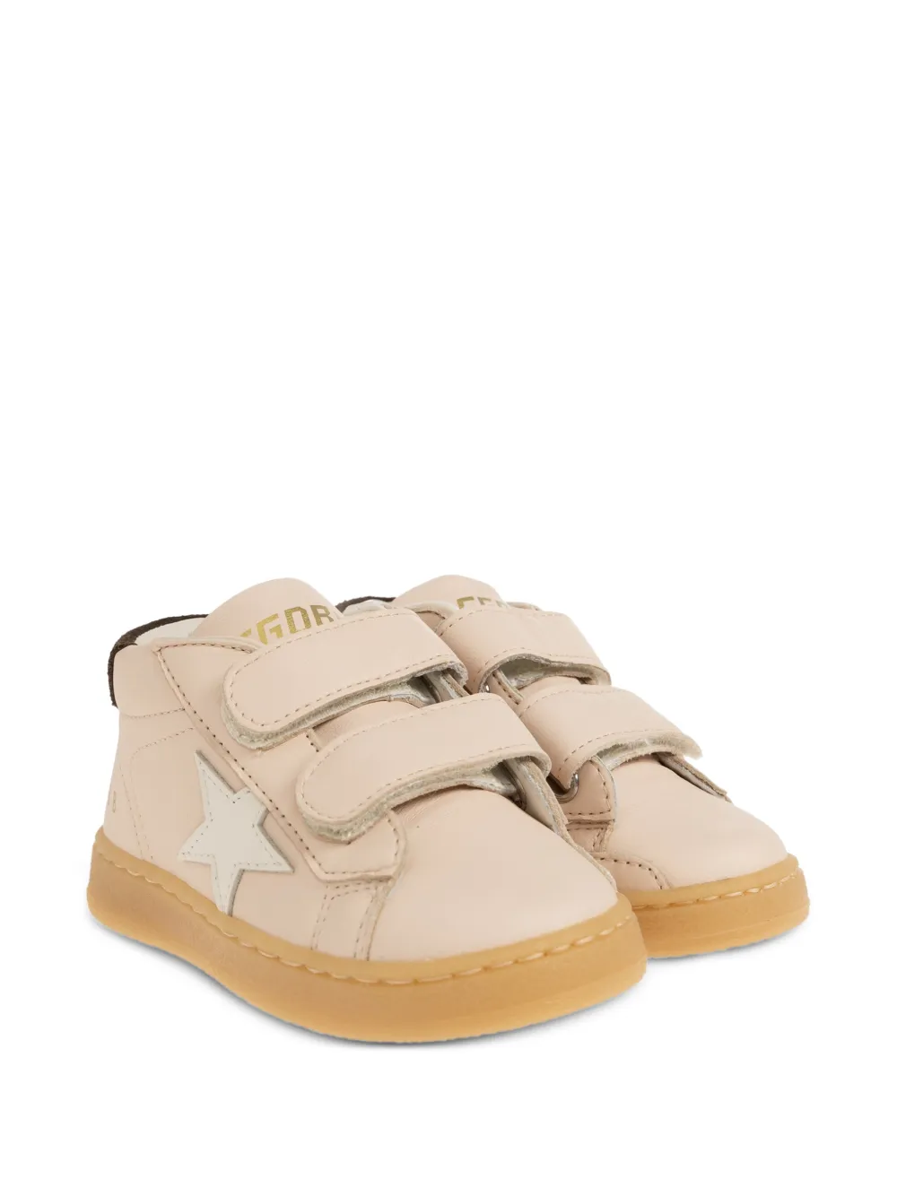 Golden Goose Kids Ballstar leather sneakers - Toni neutri