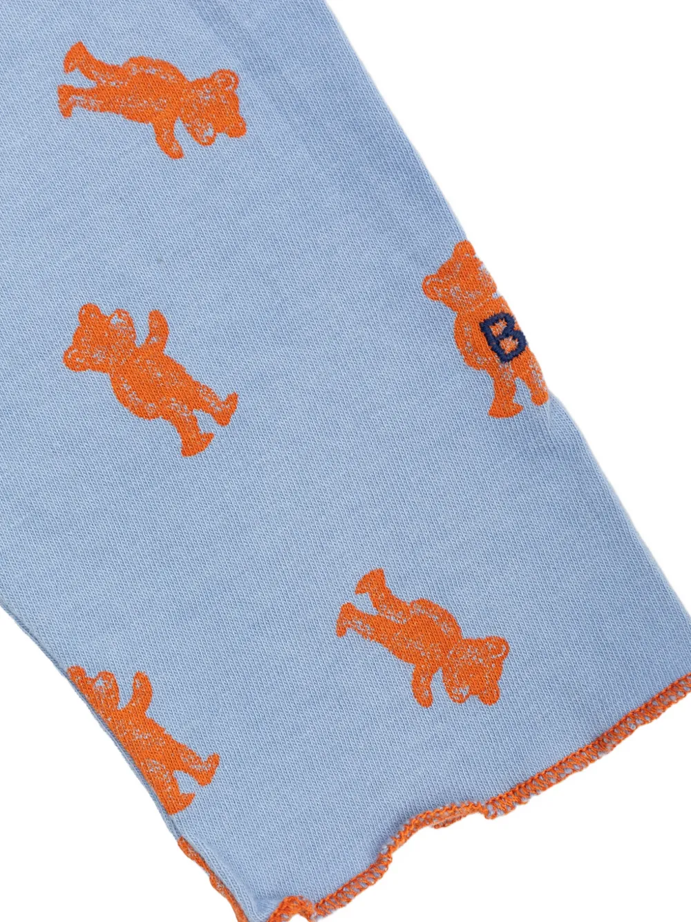 Bobo Choses Poloshirt met ruches en beerprint Blauw