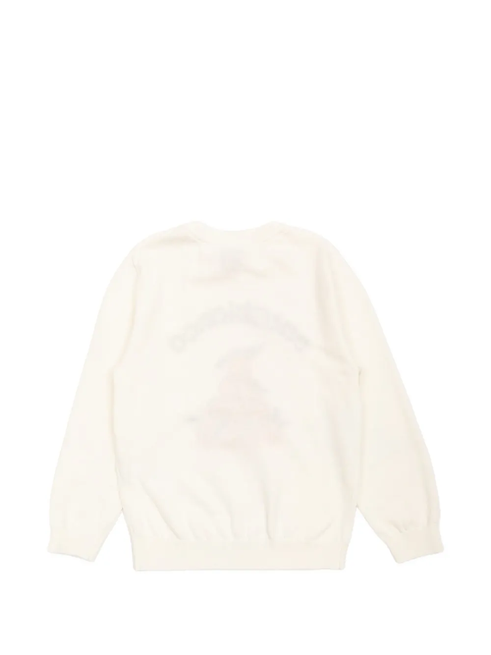 CASABLANCA KIDS logo-intarsia cotton sweater Wit