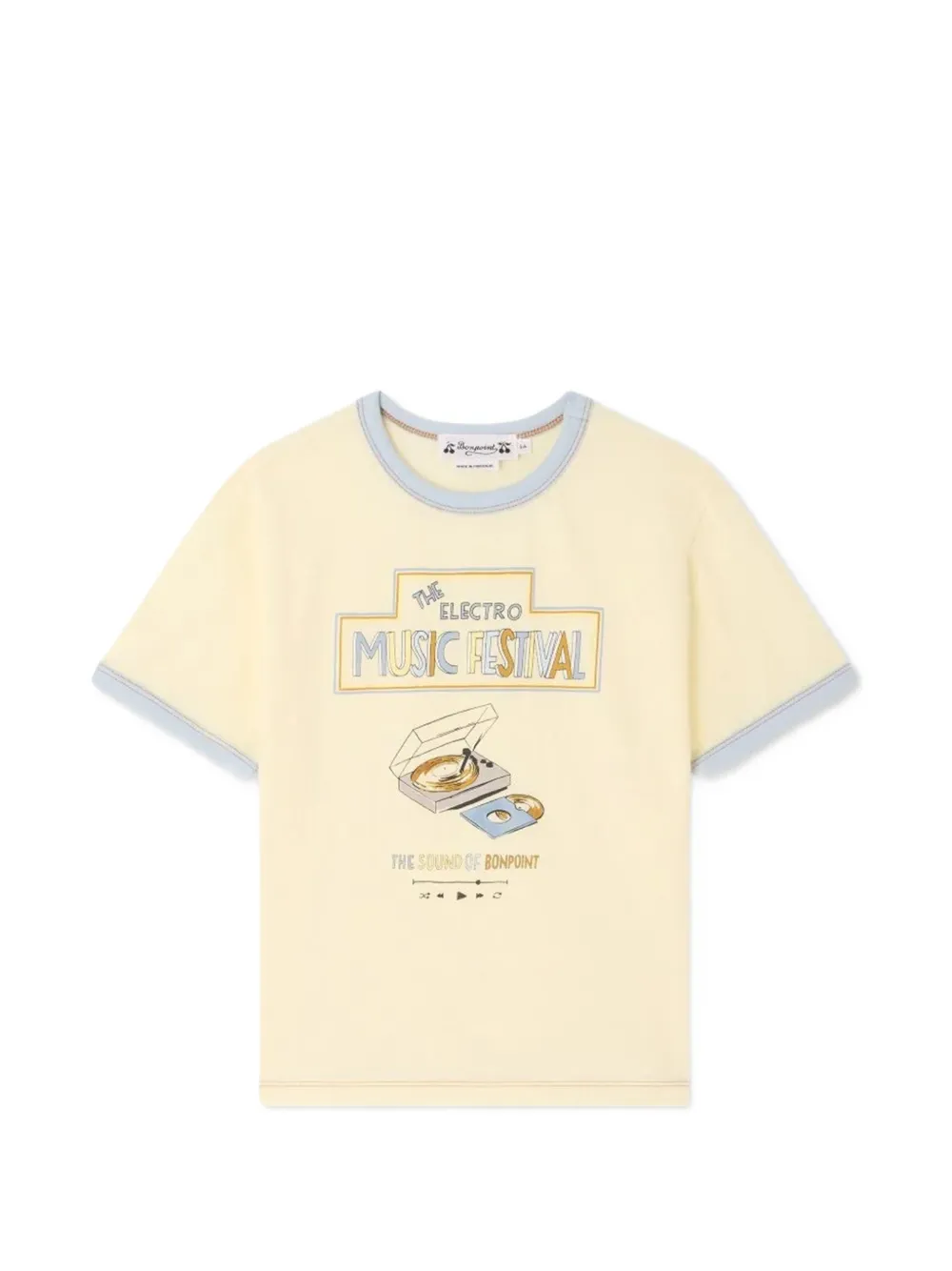 Bonpoint T-shirt Akiva con stampa grafica - Giallo