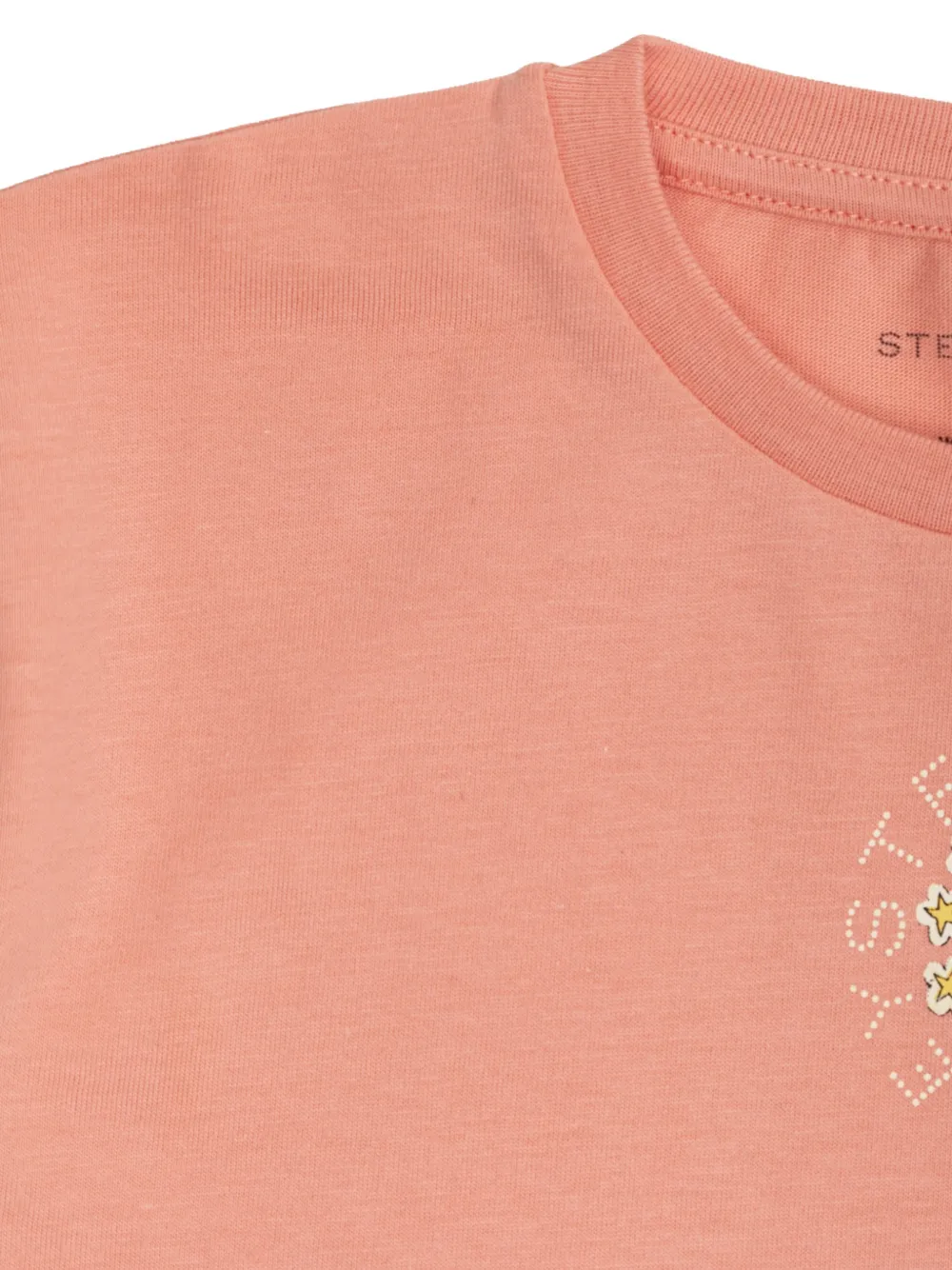 Stella McCartney Kids T-shirt met sterrenprint Roze