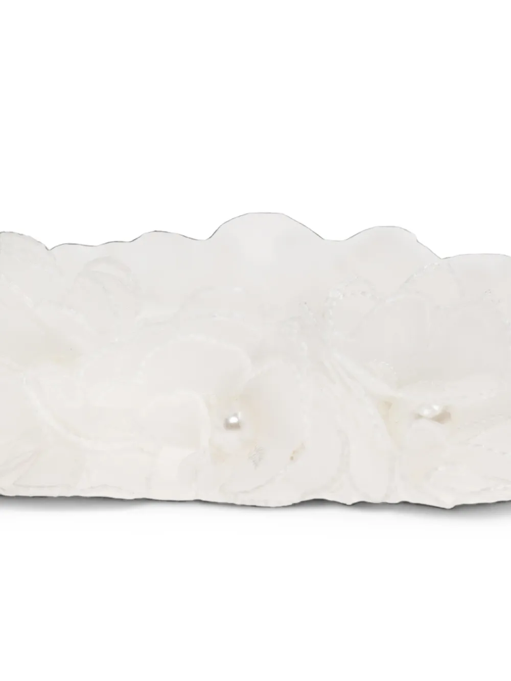 Self-Portrait Kids floral appliqué headband Wit