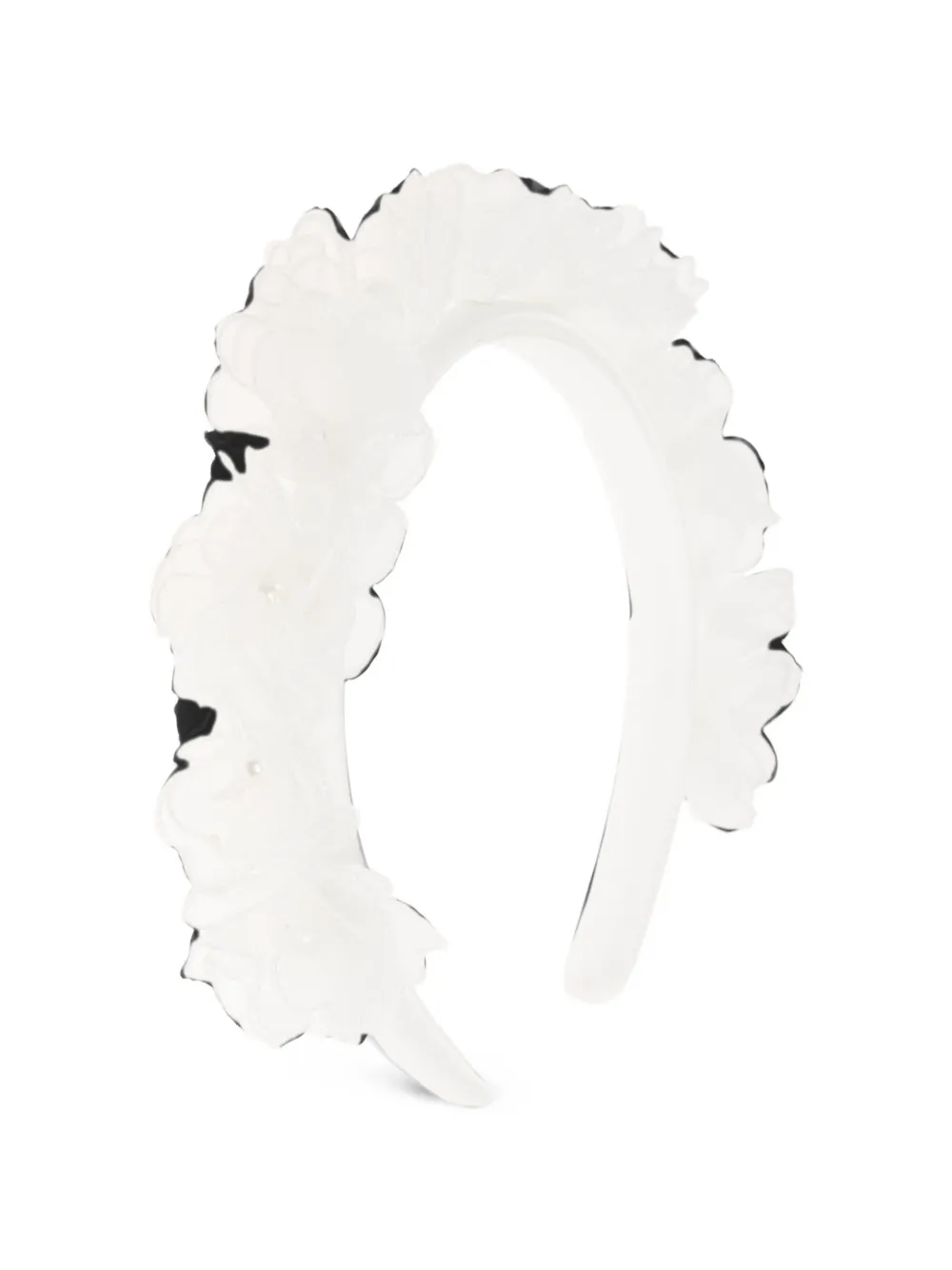 Self-Portrait Kids floral appliqué headband Wit