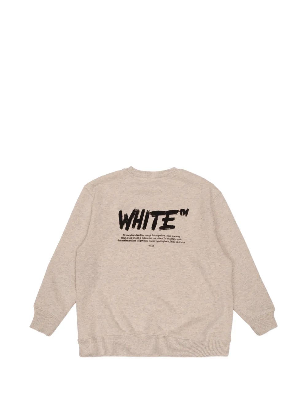 Off-White Kids logo-print sweatshirt Grijs