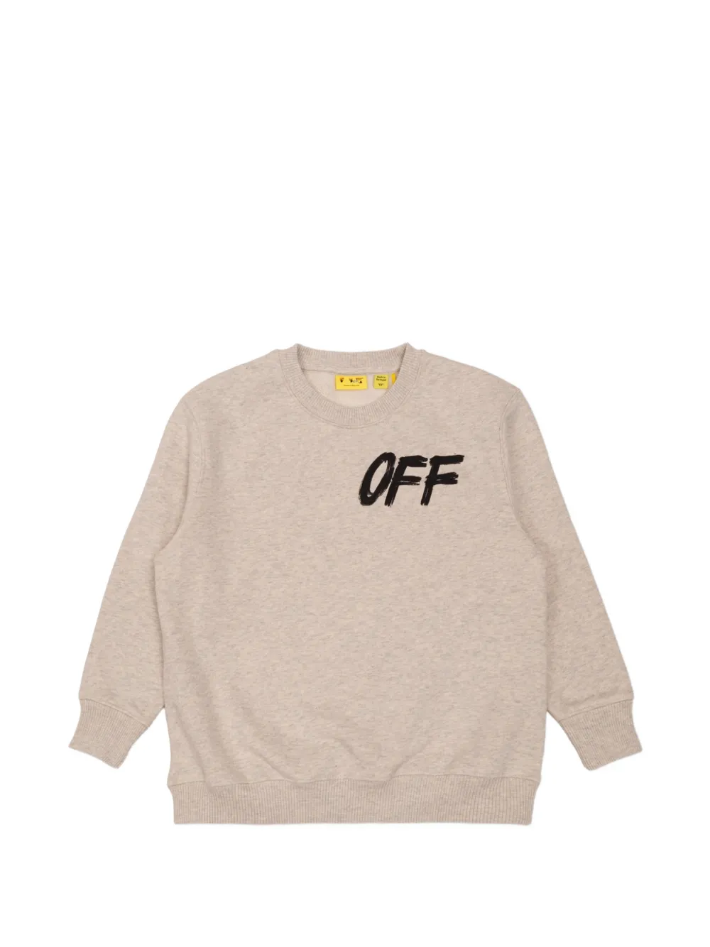 Off-White Kids logo-print sweatshirt Grijs