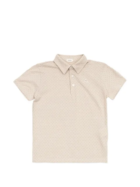 Versace Kids logo-patch polo shirt