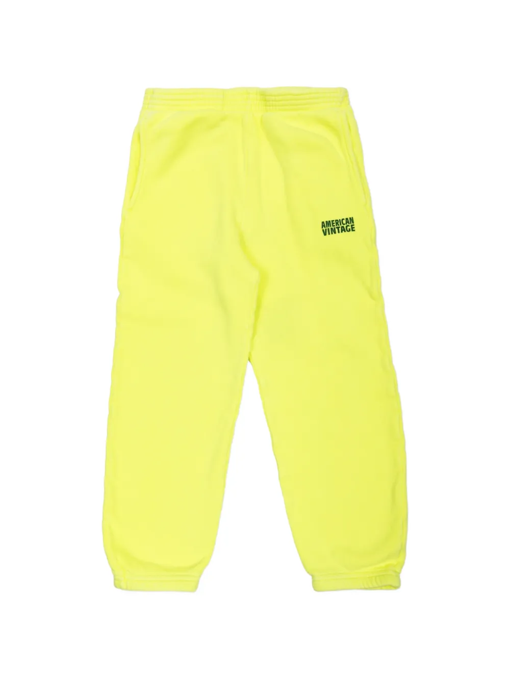 American Vintage Kids Izubird track pants Geel