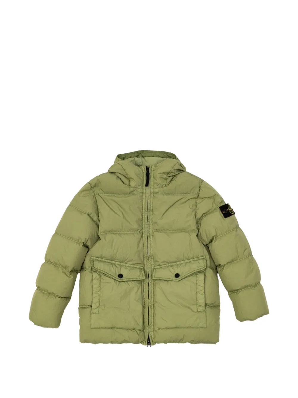 Stone Island Junior Gewatteerd jack Groen