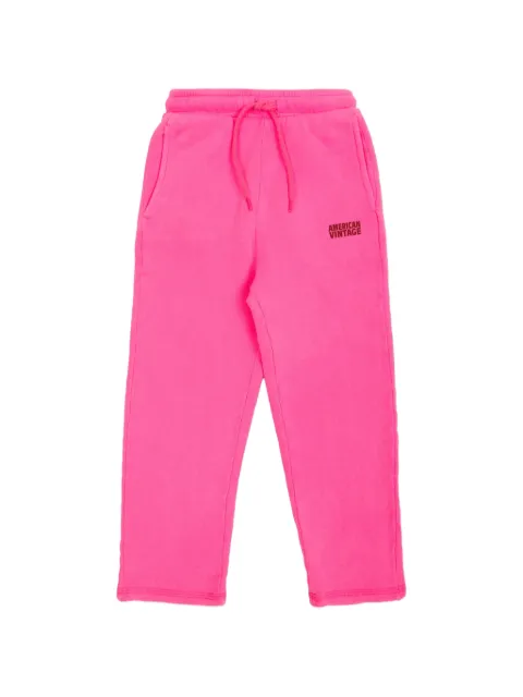 American Vintage Kids Izubird logo-print drawstring track pants