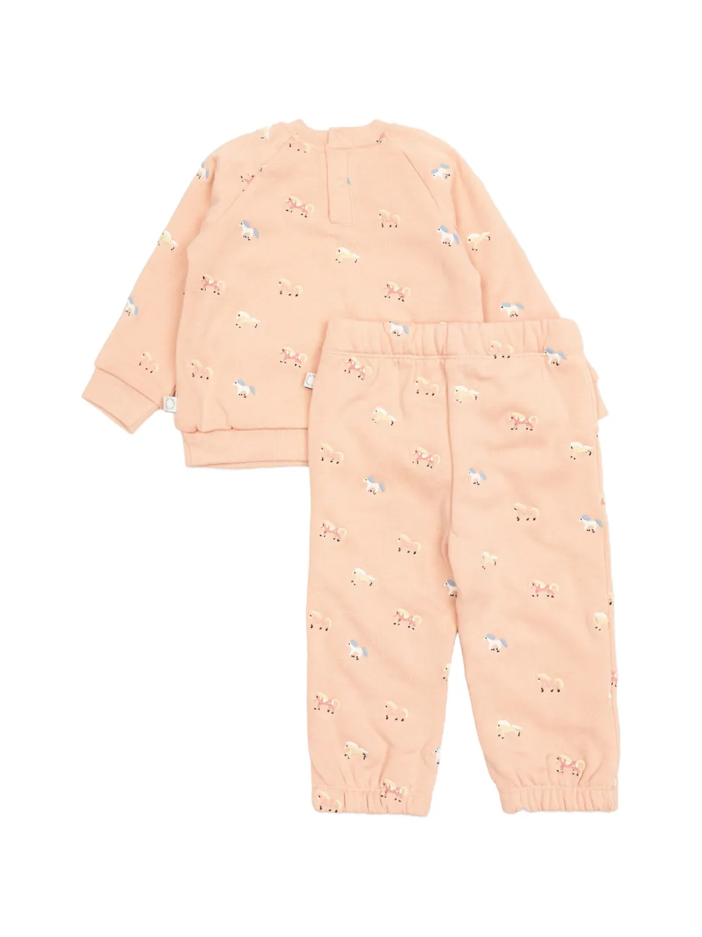 Stella McCartney Kids horse-print tracksuit set Roze