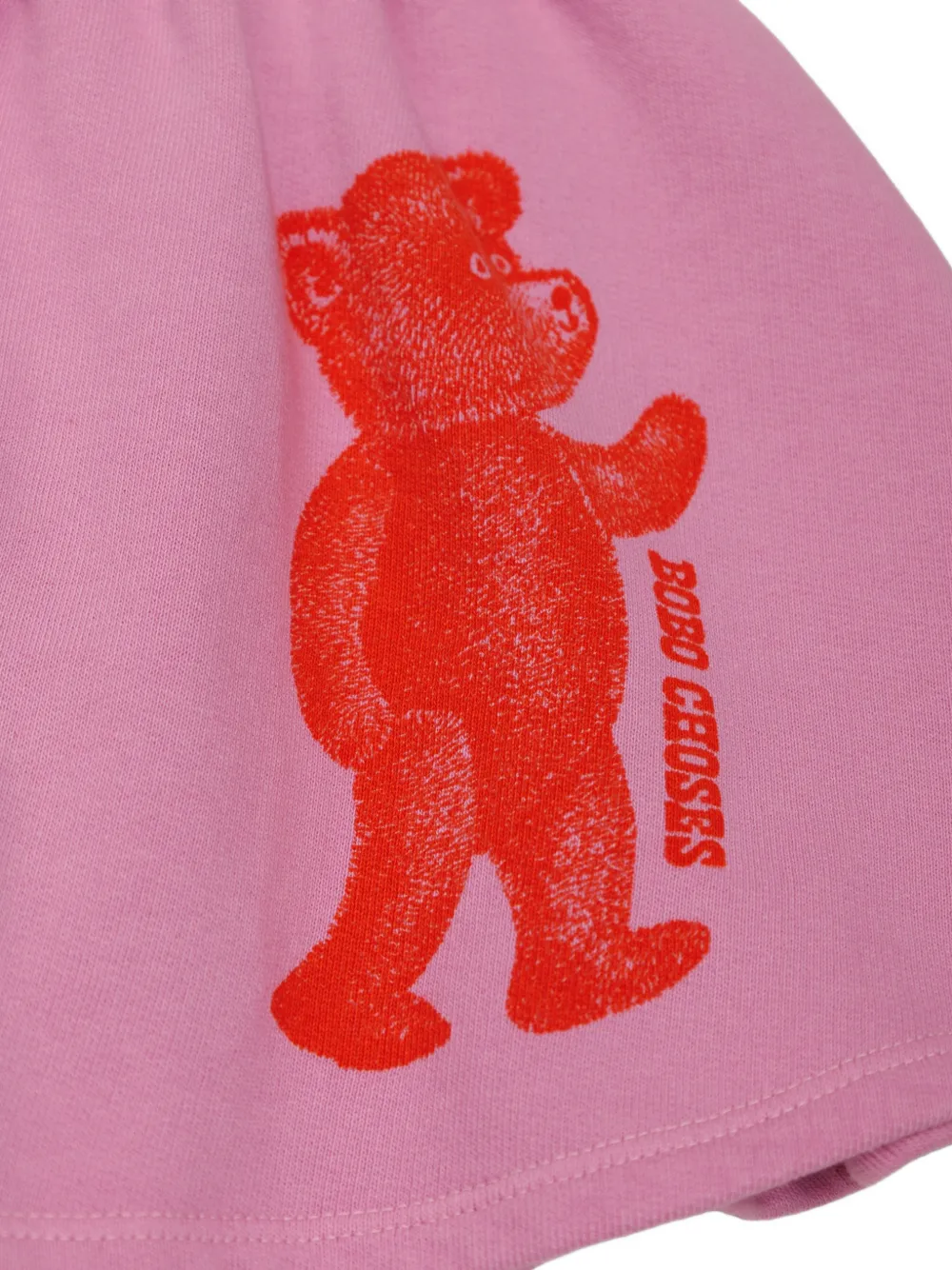 Bobo Choses Softpaw Monster graphic-print flared mini skirt Roze
