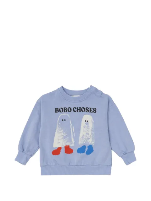 Bobo Choses Booty Ghosts logo-print sweatshirt