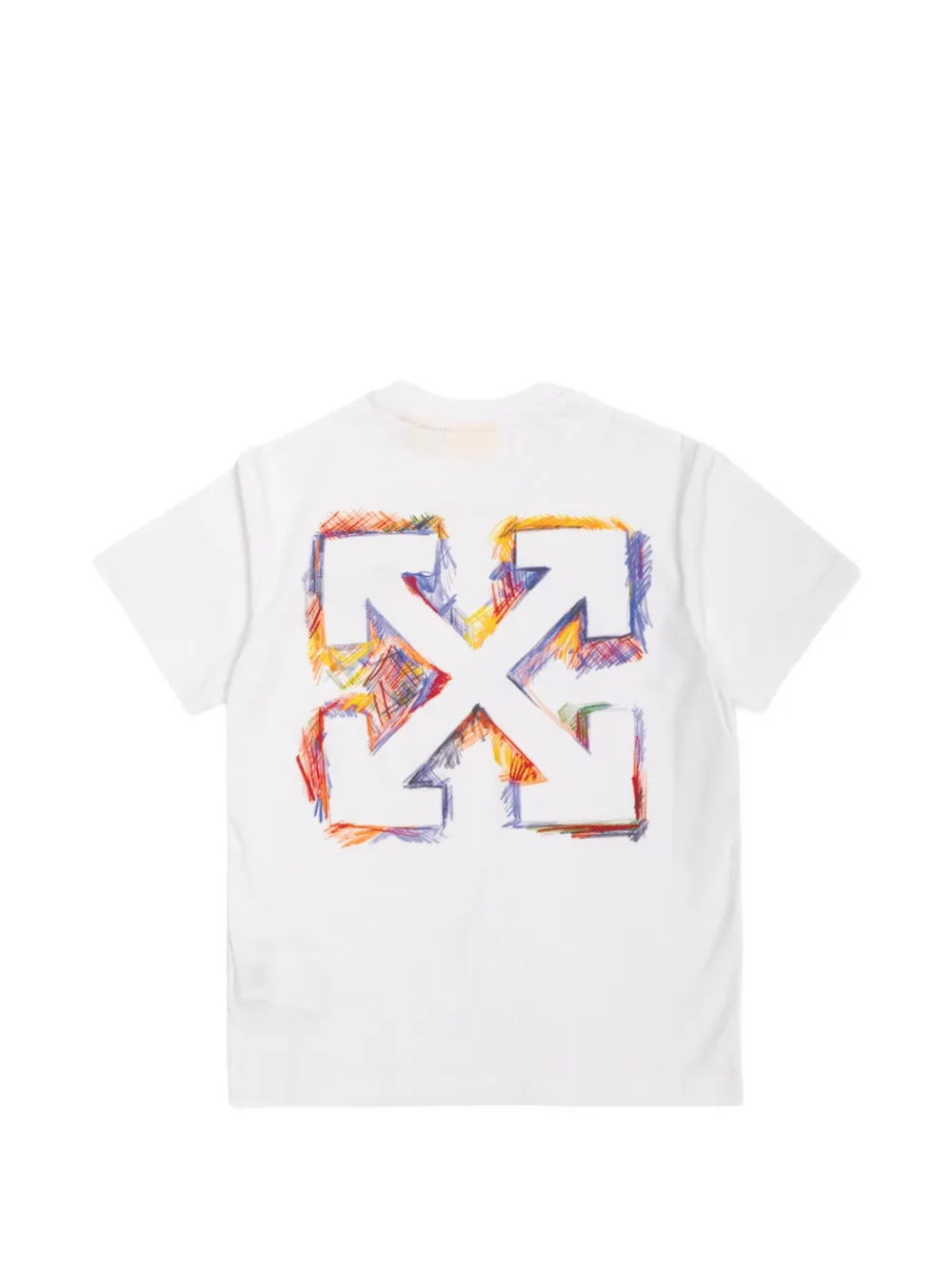 Off-White Kids T-shirt met Arrows-print en logo-print Wit
