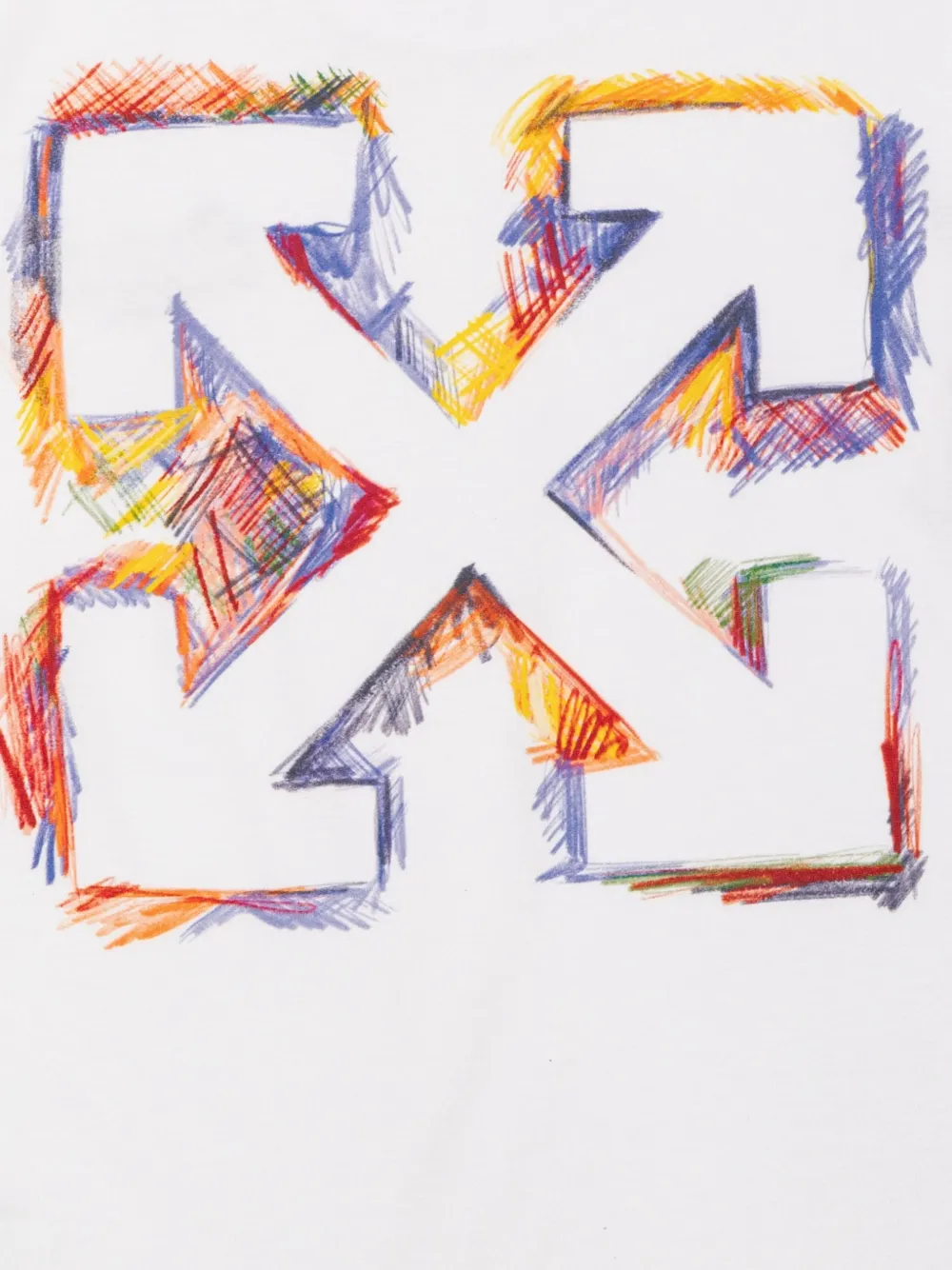 Off-White Kids T-shirt met Arrows-print en logo-print Wit