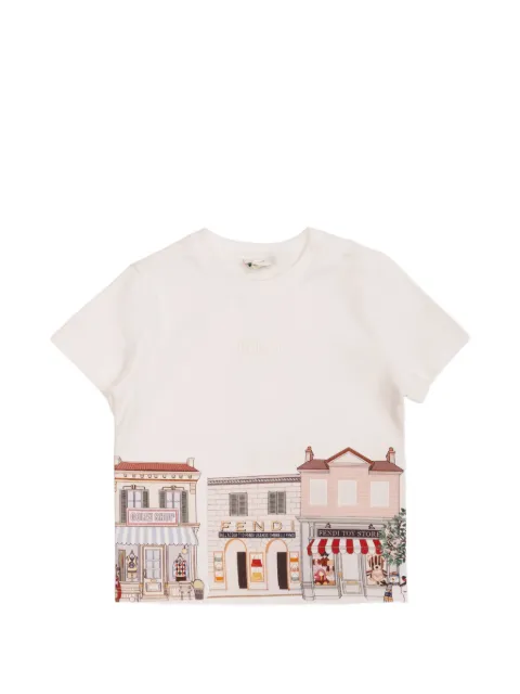 Fendi Kids graphic-print T-shirt