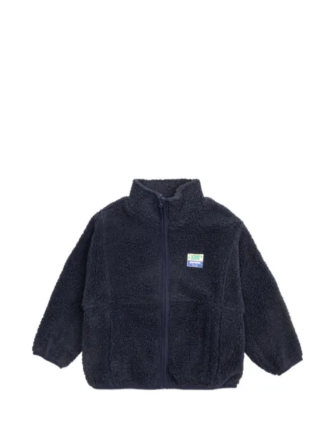 American Vintage Kids Hoktown logo-patch fleece jacket