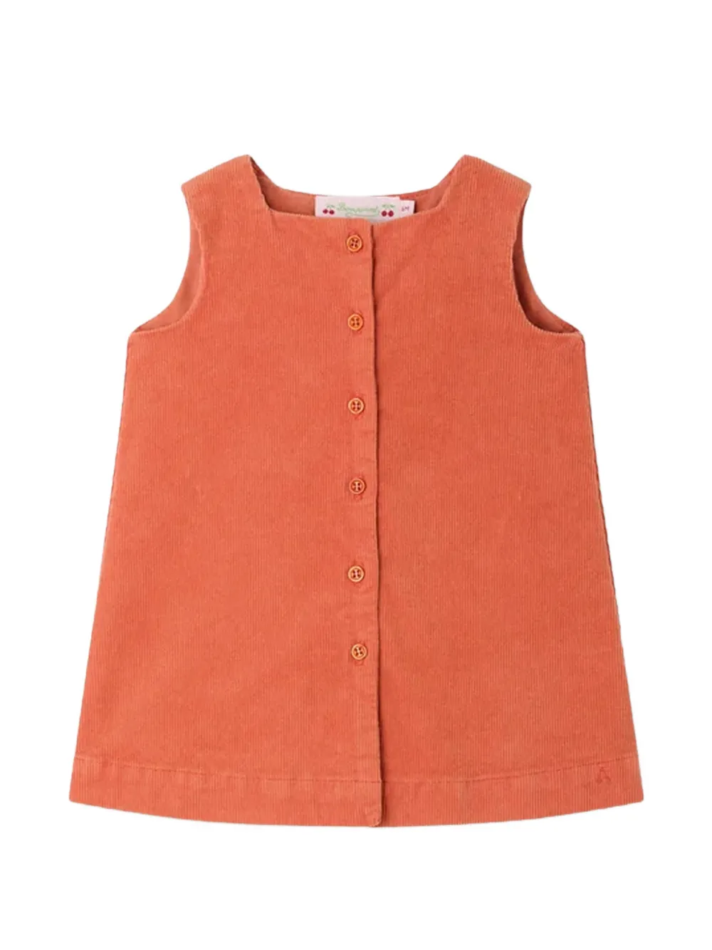 Bonpoint Jacquine corduroy dress - Orange