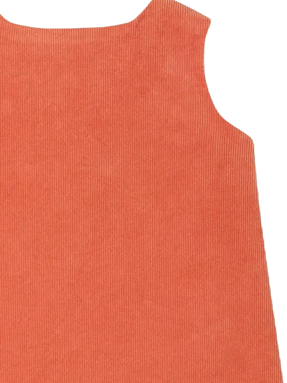 Bonpoint Jacquine ribfluwelen jurk Oranje
