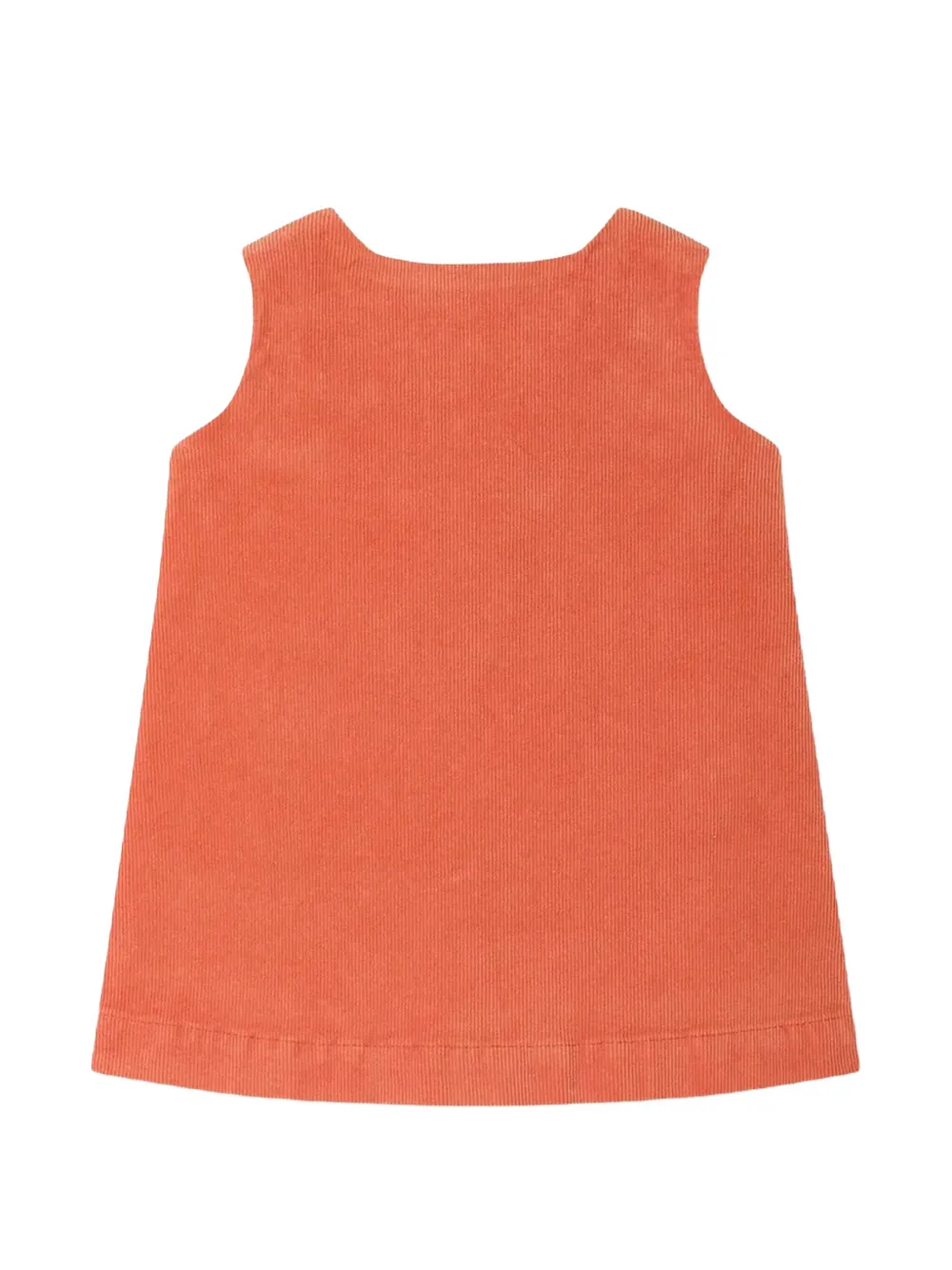 Bonpoint Jacquine ribfluwelen jurk Oranje