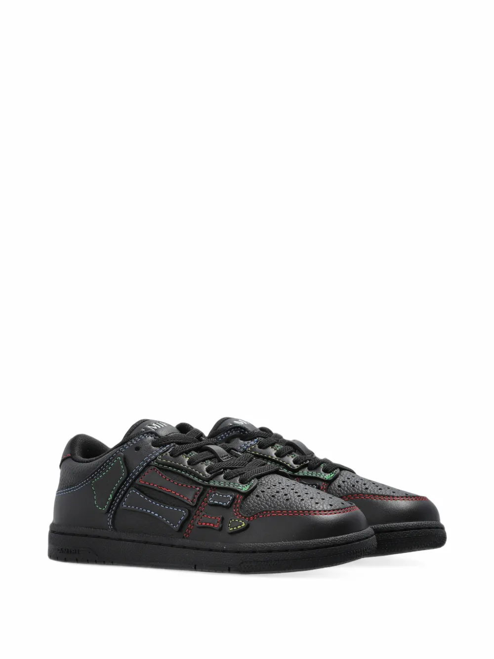 AMIRI KIDS Skel Top contrast-stitched sneakers - Schwarz