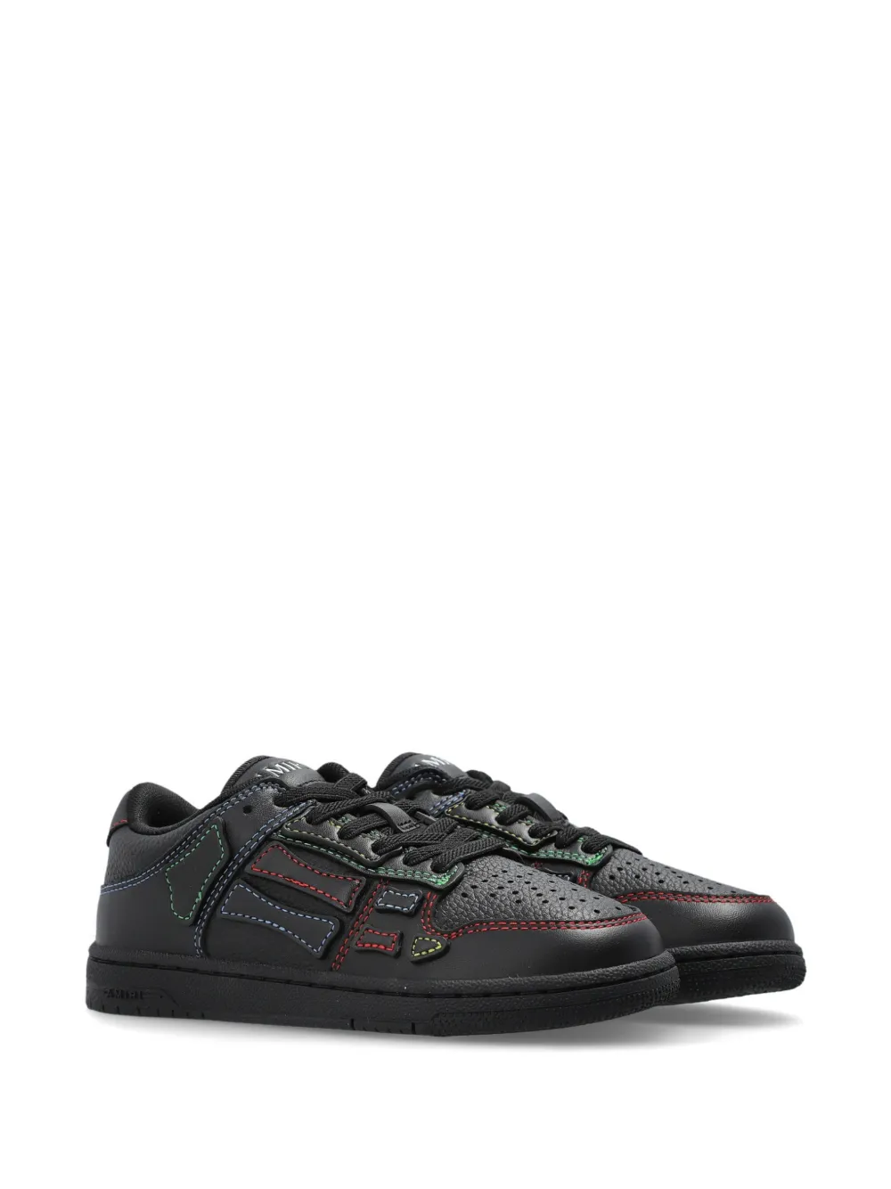 AMIRI KIDS Skel Top contrast-stitched sneakers - Nero