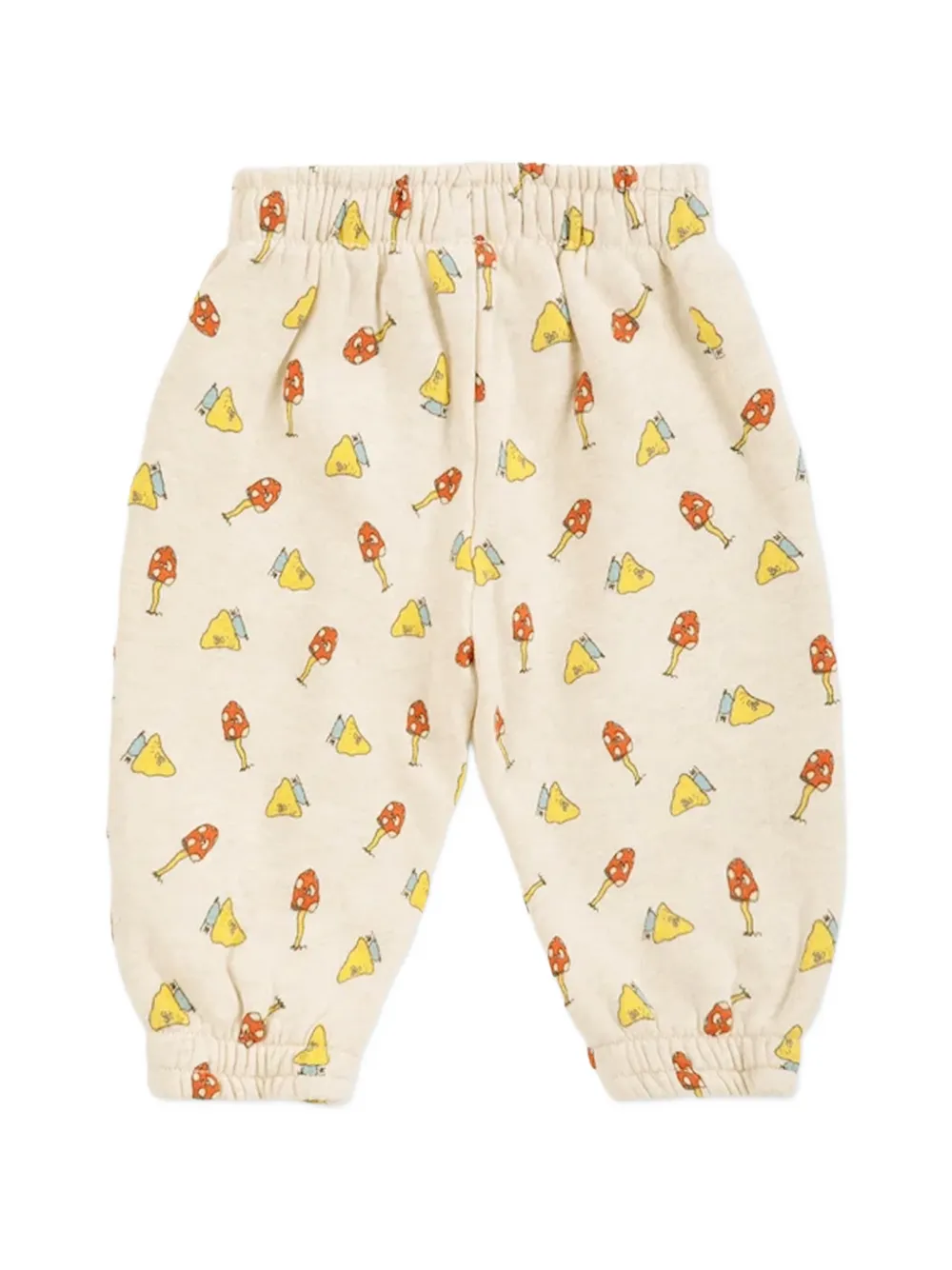 Bobo Choses Mush Monster Duo broek met paddenstoelprint Beige