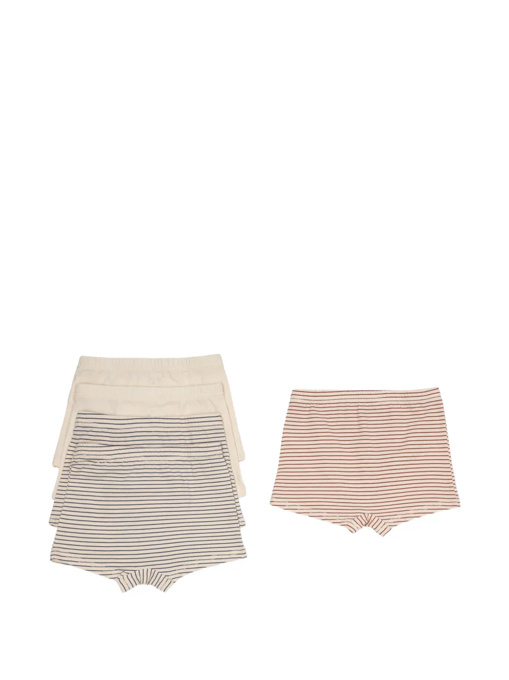 Konges Sløjd Gestreepte boxershorts van katoenblend Beige